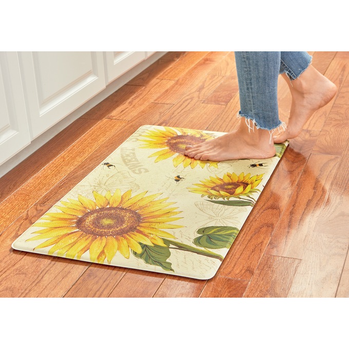 Sunflower Anti-Fatigue Mat - 18" X 30", , large