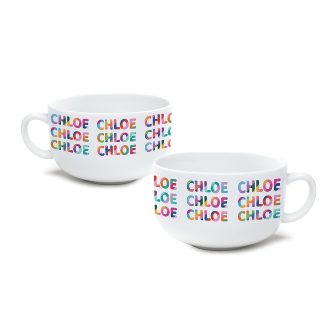 Colorful Name Pattern Personalized Ice Cream Bowl, , large