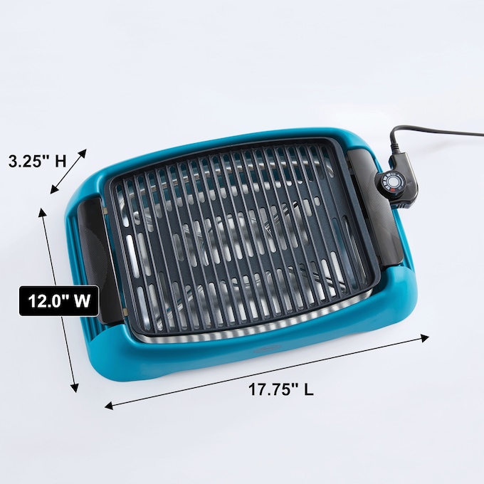 Ginny's Smokeless Electric Indoor Grill with Nonstick Finish, , large