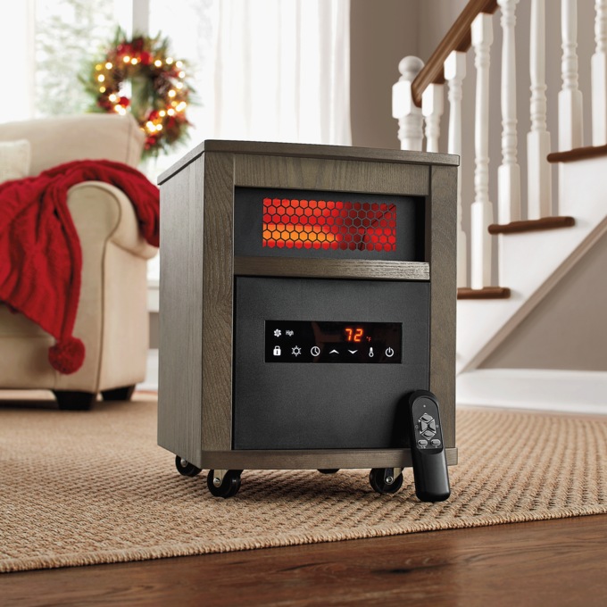 LifeSmart Cabinet Heater, Walnut, large
