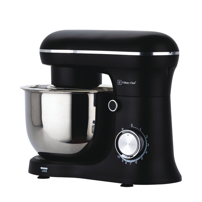 Culinary Chef 8-Speed Stand Mixer, Black, large