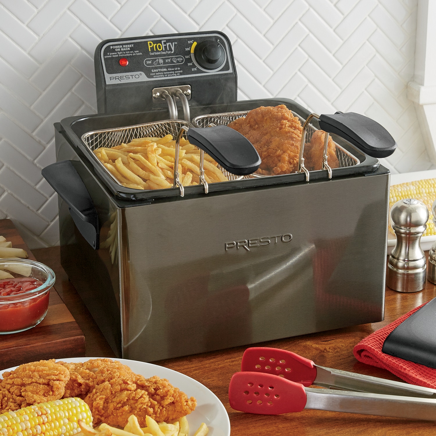 presto dual basket pro fry