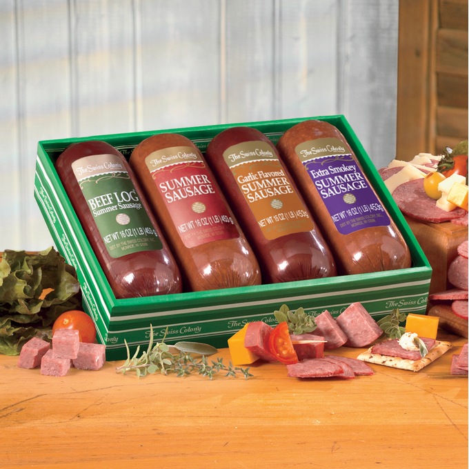 Charming swiss colony com Beef Log Gift Combos Ginny S