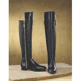 Quilt-Front Boot by Midnight Velvet, , large