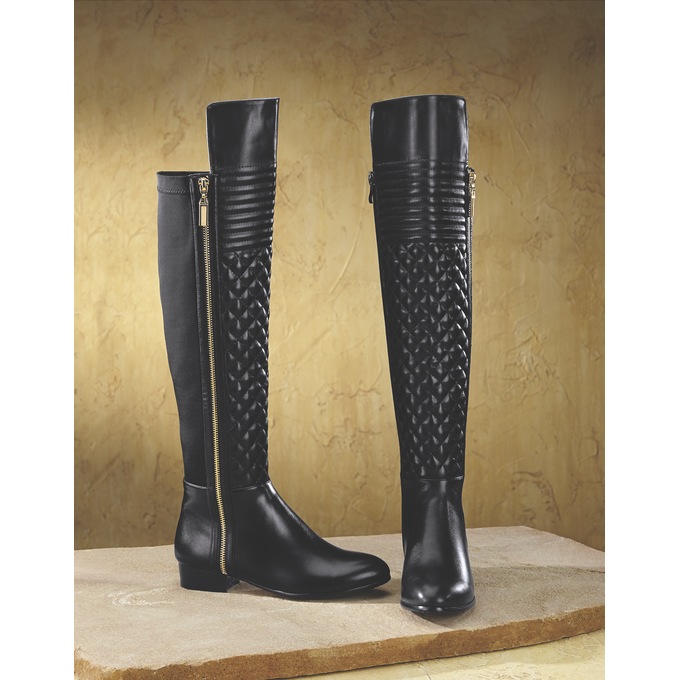 Quilt-Front Boot by Midnight Velvet, , large