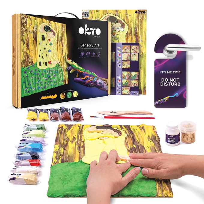 Sensory Art 3-D Clay Painting Kit, , large