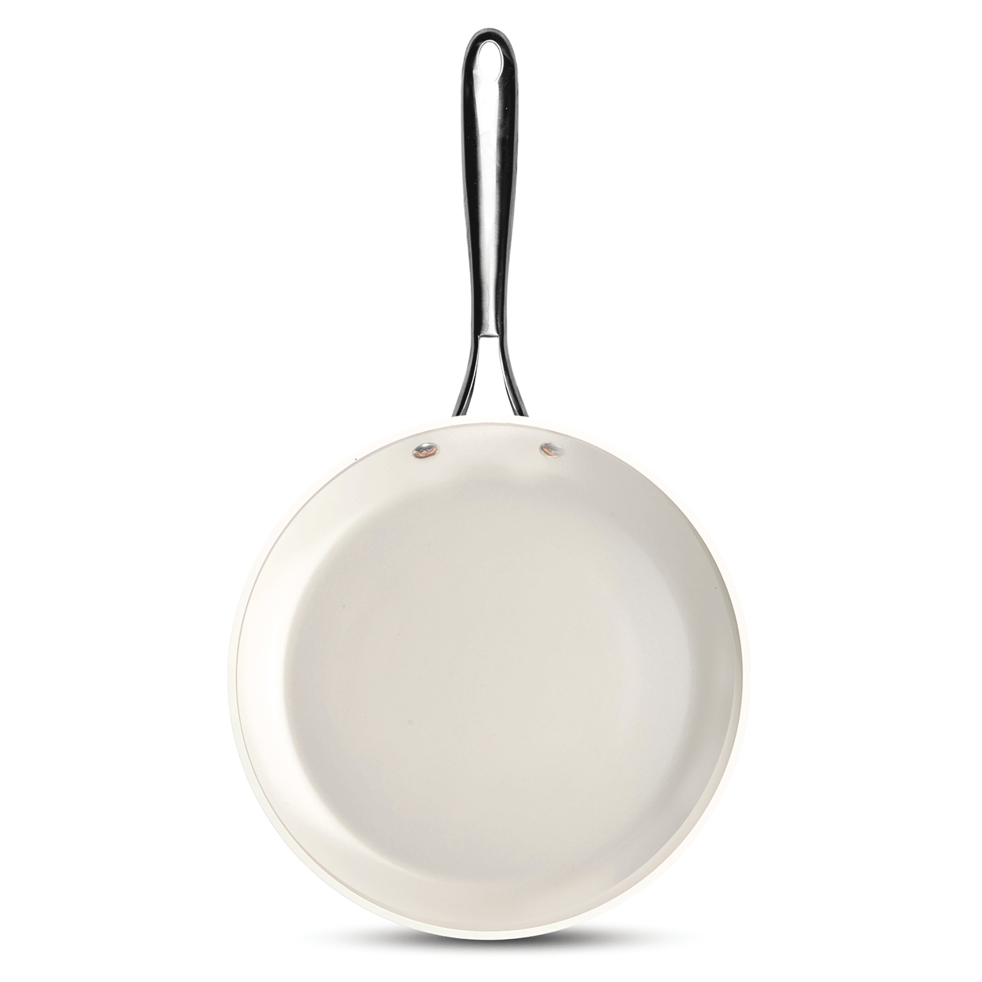 Gotham Steel Natural 12" Fry Pan, Cream Cream Silver, large