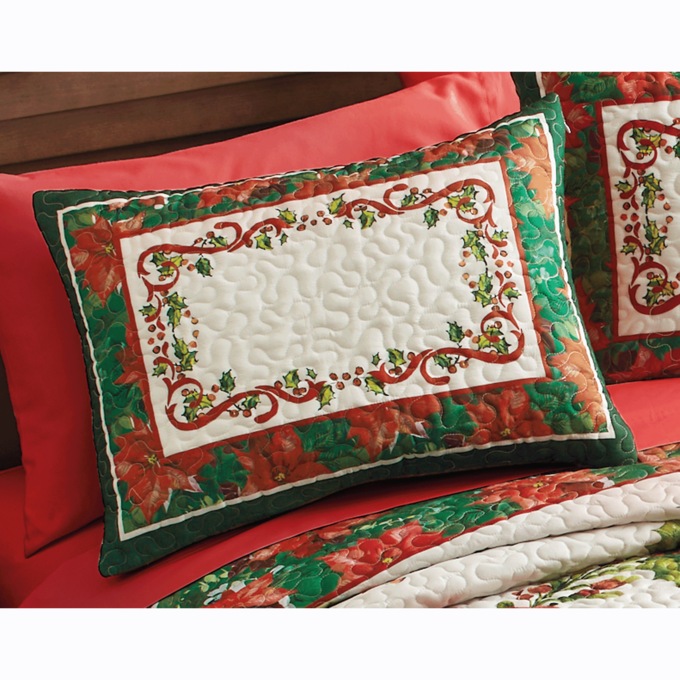 Reversible Holiday Sham, , large