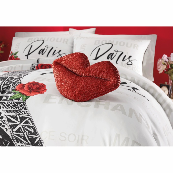 Lip Shaped Accent Pillow, , large