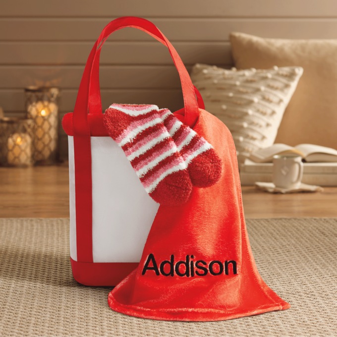 Tote, Throw & Socks Gift Set, , large