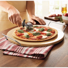 Pizza Stone &amp; Cutter Set, , large