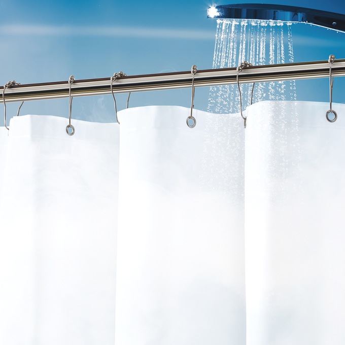 Clorox Shower Curtain Liner, Frost, large