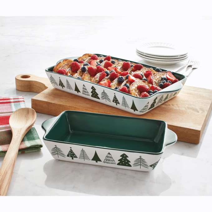 Set of 2 Christmas Tree Bakers, , large