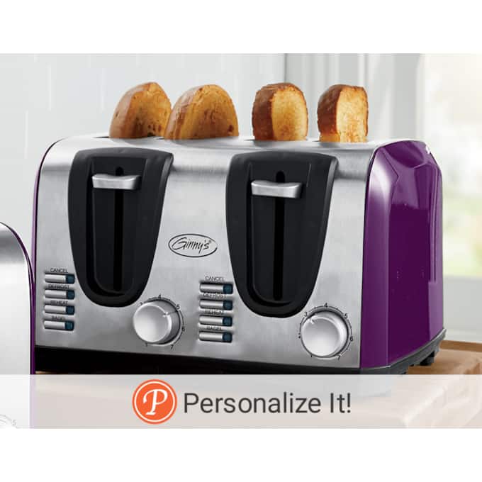 4 slice purple toaster hot sale