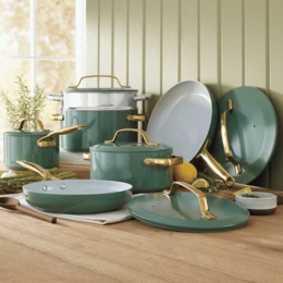 Gotham Steel 11-Piece Modern Kitchen Cookware Set, , large