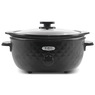 Elite Gourmet 6-Quart Diamond Pattern Slow Cooker, Black, large