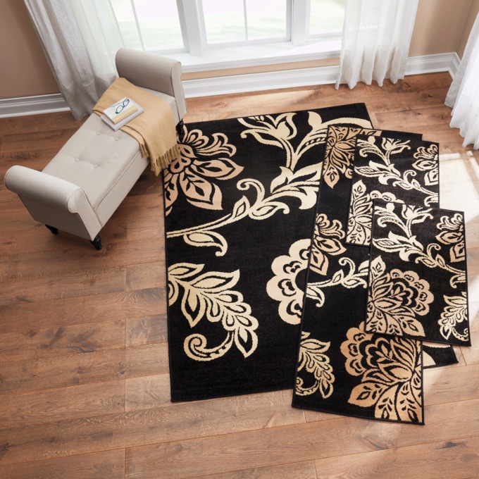 4-Piece Trouseau Rug Set, Beige, large