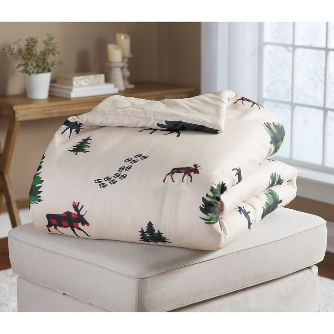 Holiday Down-Alternative Comforter, , large