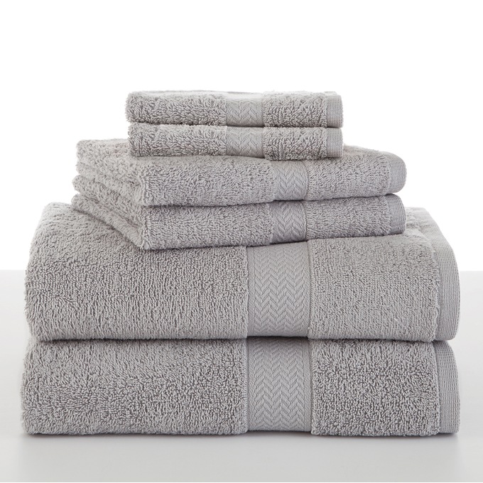 6-Piece Ringspun Cotton Towel Set, , large