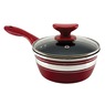 Chef Tested 8-Piece Ceramic Banded Cookware Set by Wards, Red, large