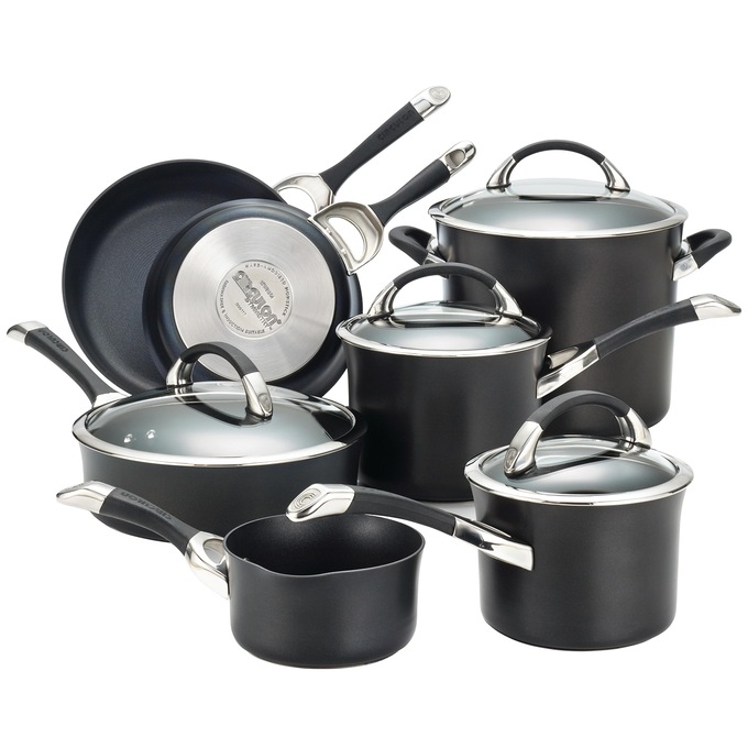 Circulon Symmetry Hard-Anodized Nonstick Cookware Set, , large
