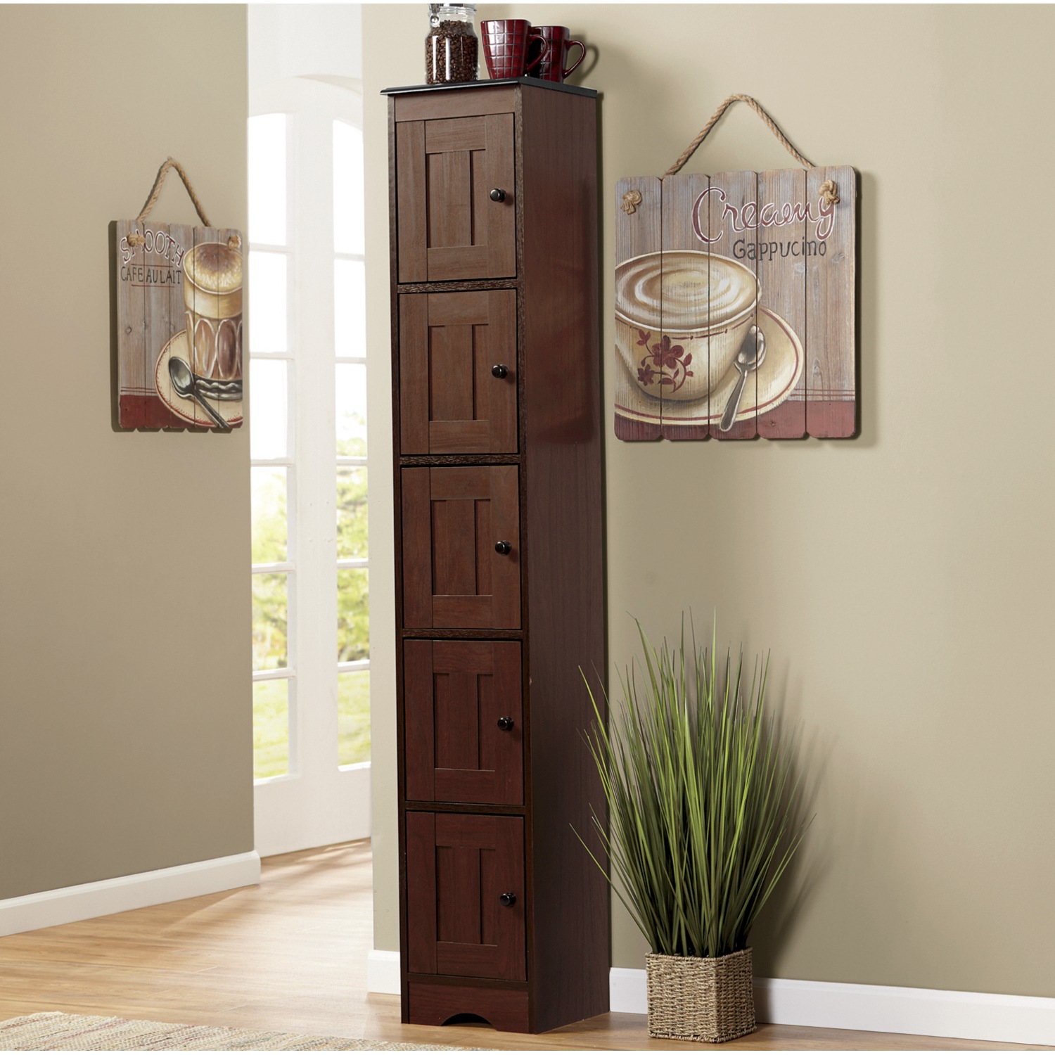 Katie 5 Door Tall Kitchen Cabinet Ginnys