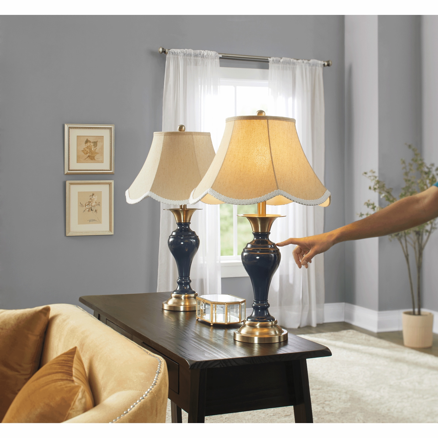 Large touch lamp best sale