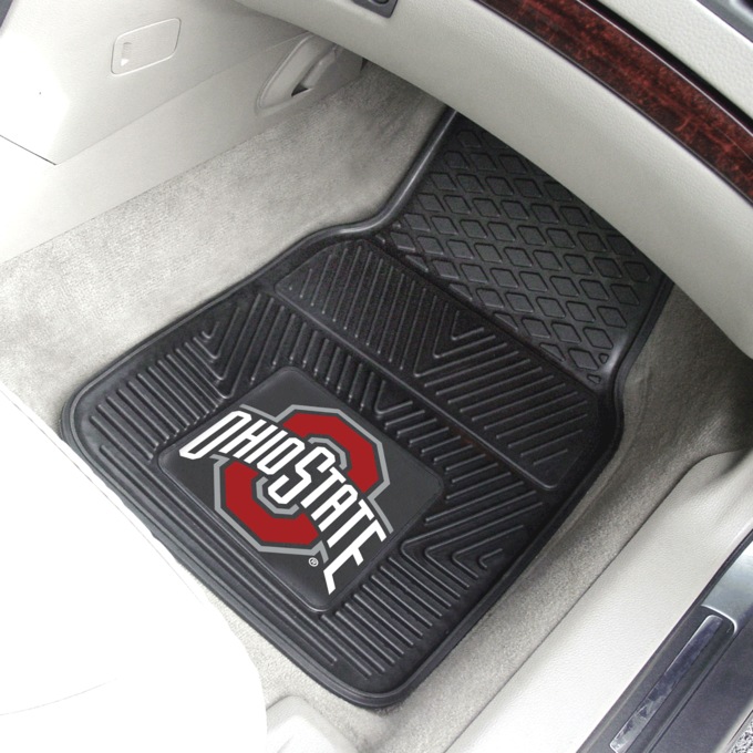 Set of 2 NCAA Vinyl Car Mats, , large