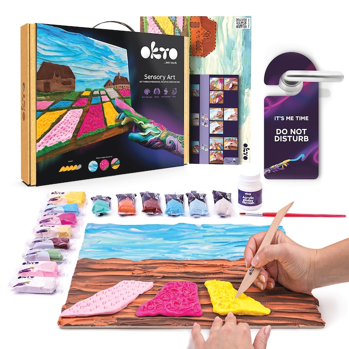 Sensory Art 3-D Clay Painting Kit, , large