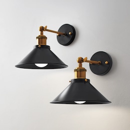 Set of 2 Wireless Sconces, , large