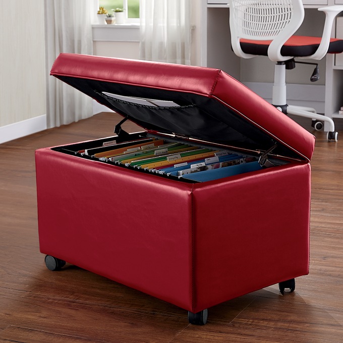File storage best sale ottoman