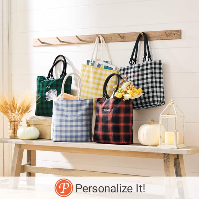 Personalized Farmhouse Tote, , large