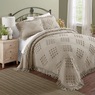 Harper Chenille Bedspread, Taupe, large