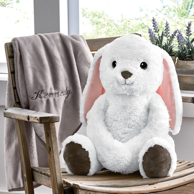Bunny With Personalized Blanket Ginny S