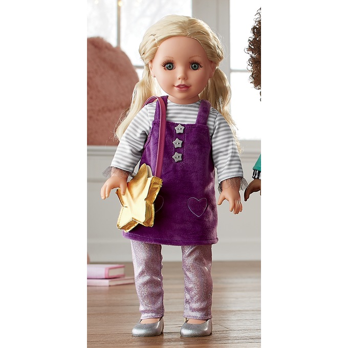 18" Style Girls Dolls with Outfits, , large