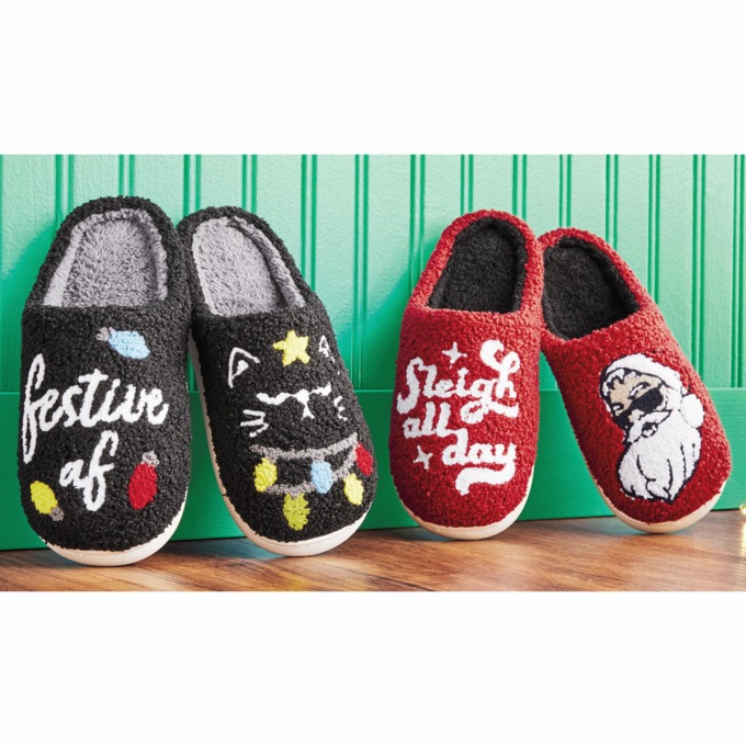 Holiday Slippers, , large
