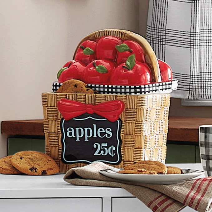Apple Picking Cookie Jar, , large