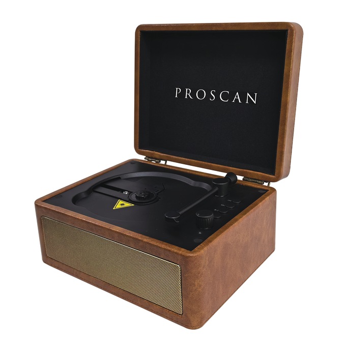 Proscan Retro Suitcase-Style CD Player with Bluetooth, , large