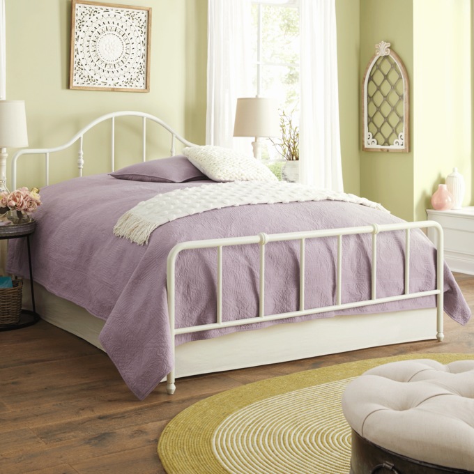 Cora Queen Metal Bed, , large