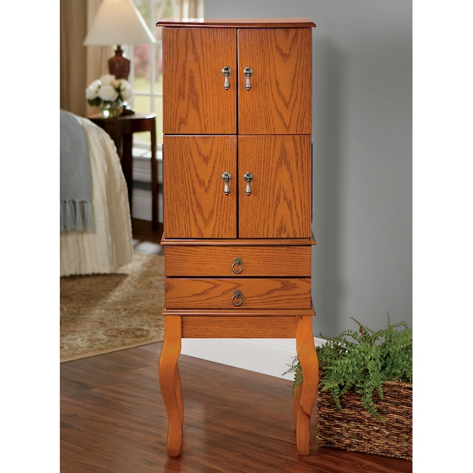 Camille Jewelry Armoire Ginny S Camille Jewelry Armoire Ginny S, Solid Oak Jewelry Armoire