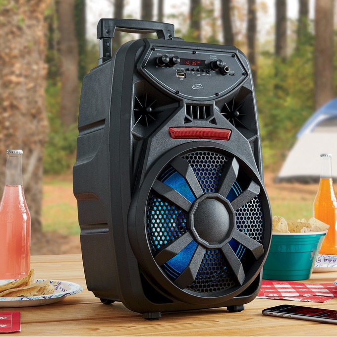 Large speaker with lights hot sale