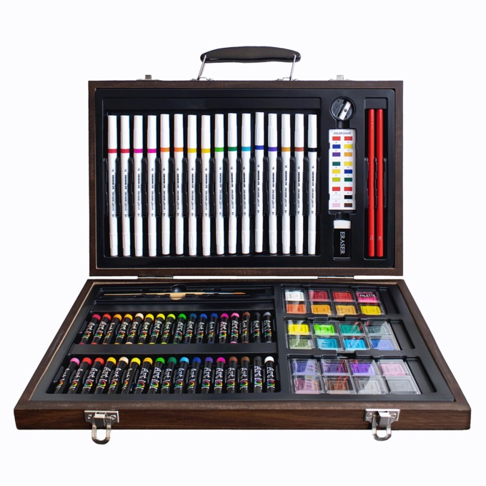 Art 101 Multimedia Illustration 85-Piece Art Set, , large