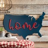 Metal USA Home Sign, , large