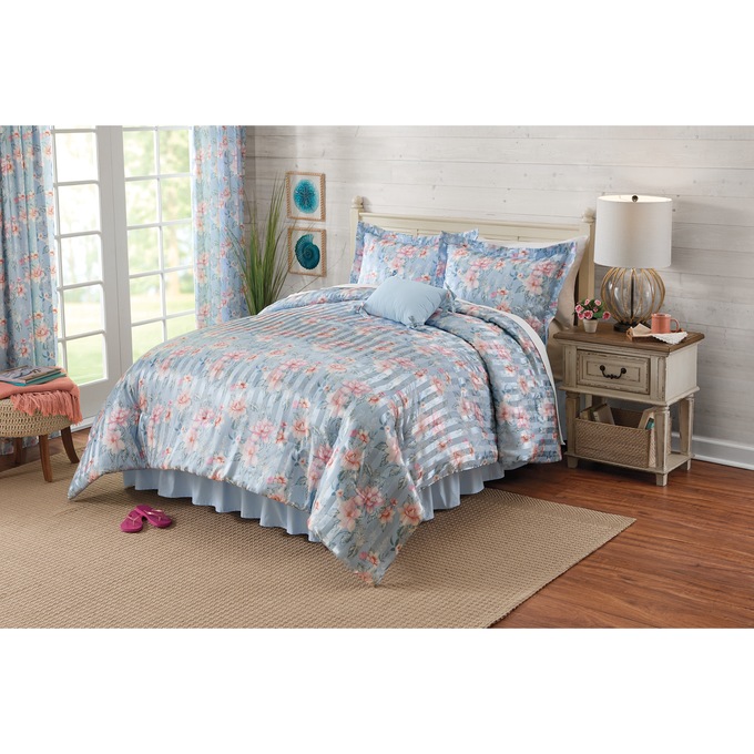 Juliet Comforter Set, Accent Pillow and Window Treatments, , large