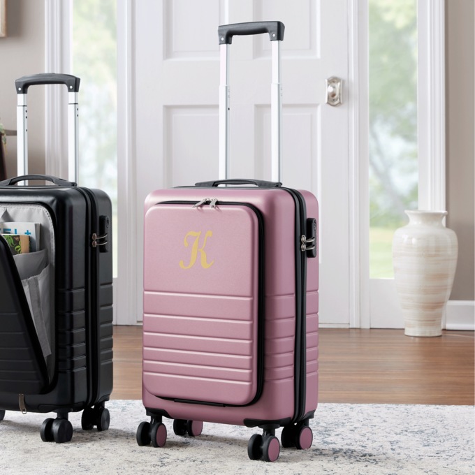 Hardsided Carry-On with Front Panel Storage, , large