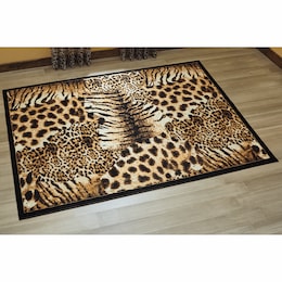 Animal Patch Rug - 5&#39; 3&quot; x 7&#39; 2&quot;, , large