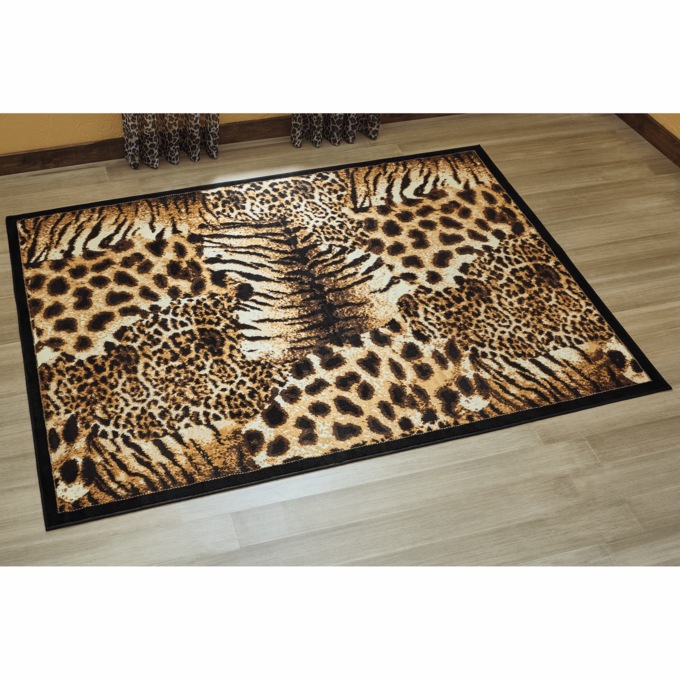 Animal Patch Rug - 5' 3" x 7' 2", , large