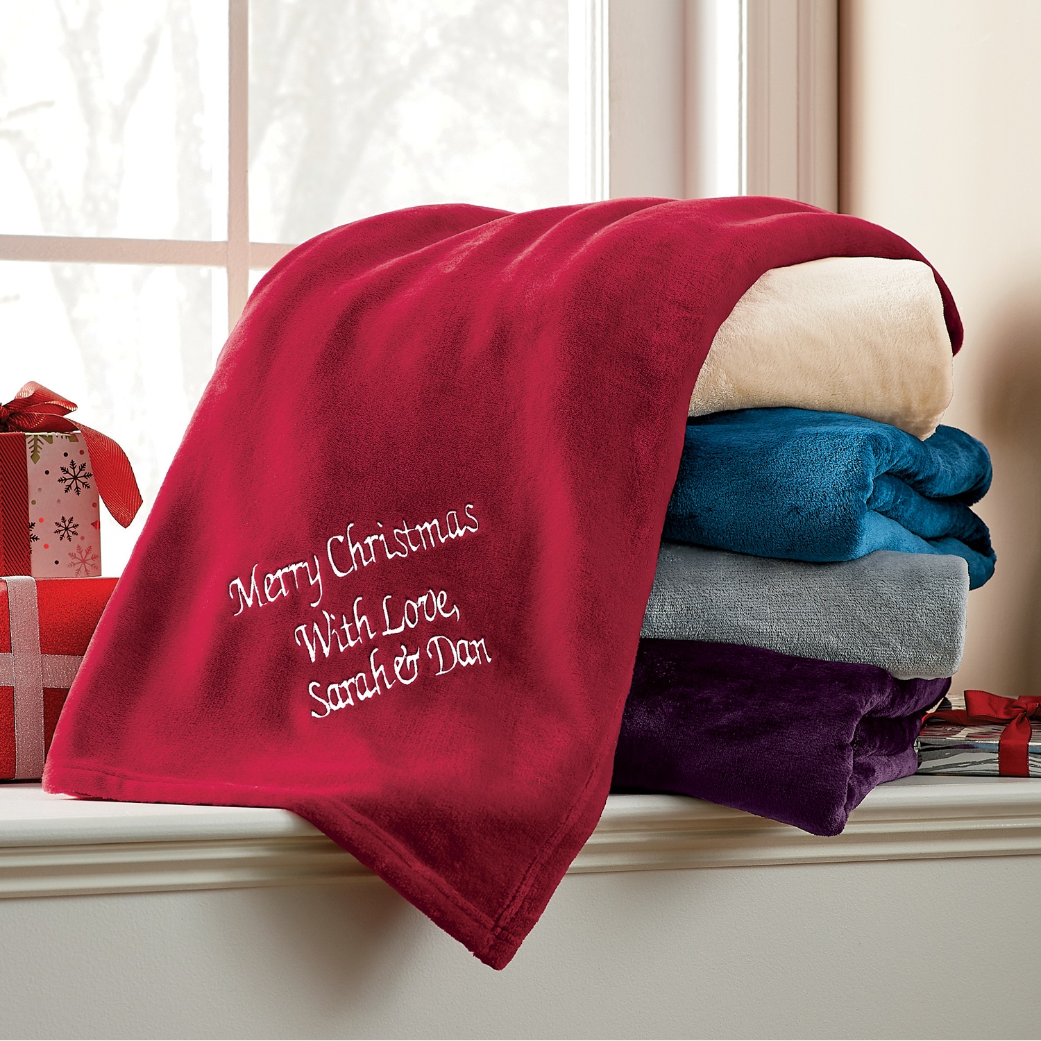 Personalized Plush Throw Ginny's