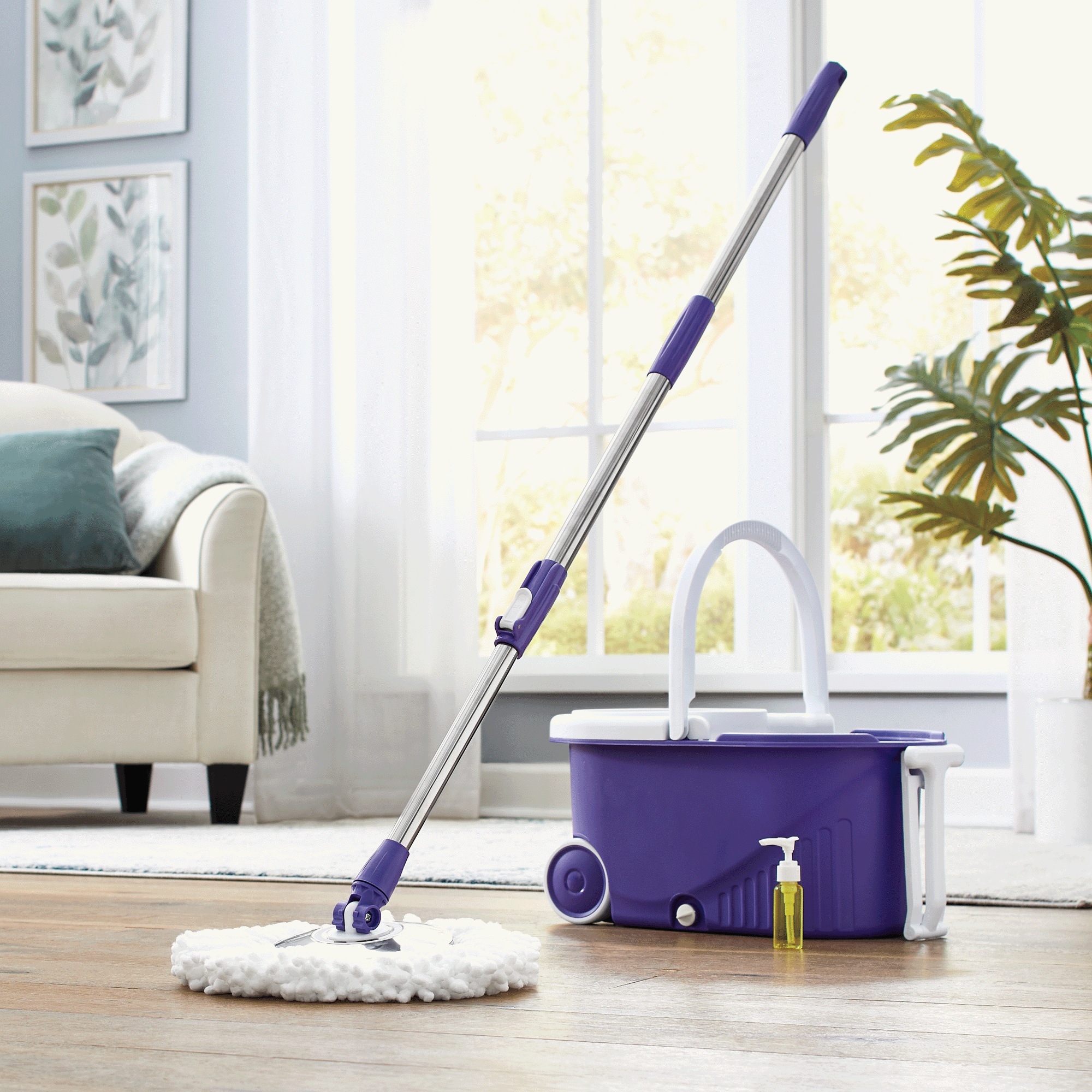 Personalized Clean Water Spin Mop System, , large