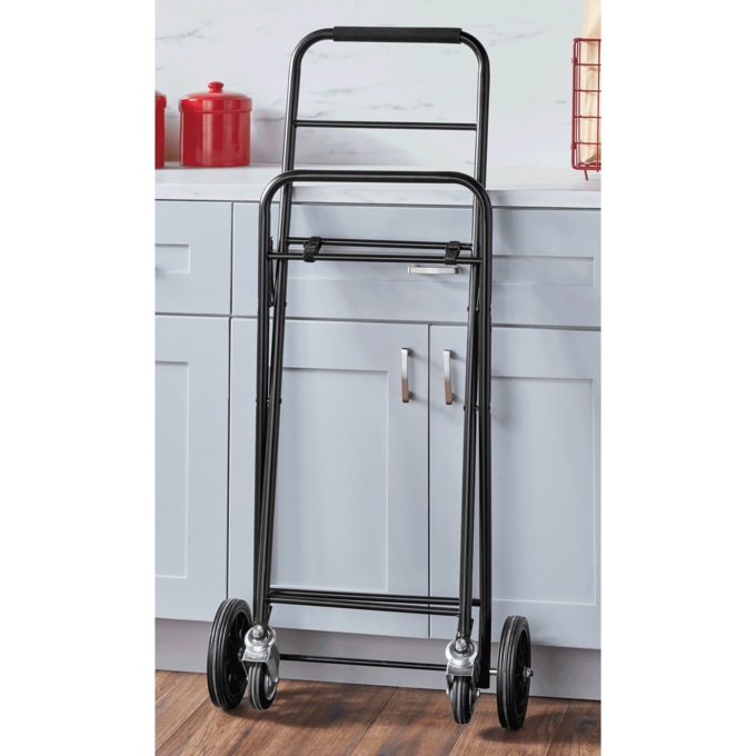 2-Tier Collapsible Shopping Cart, , large